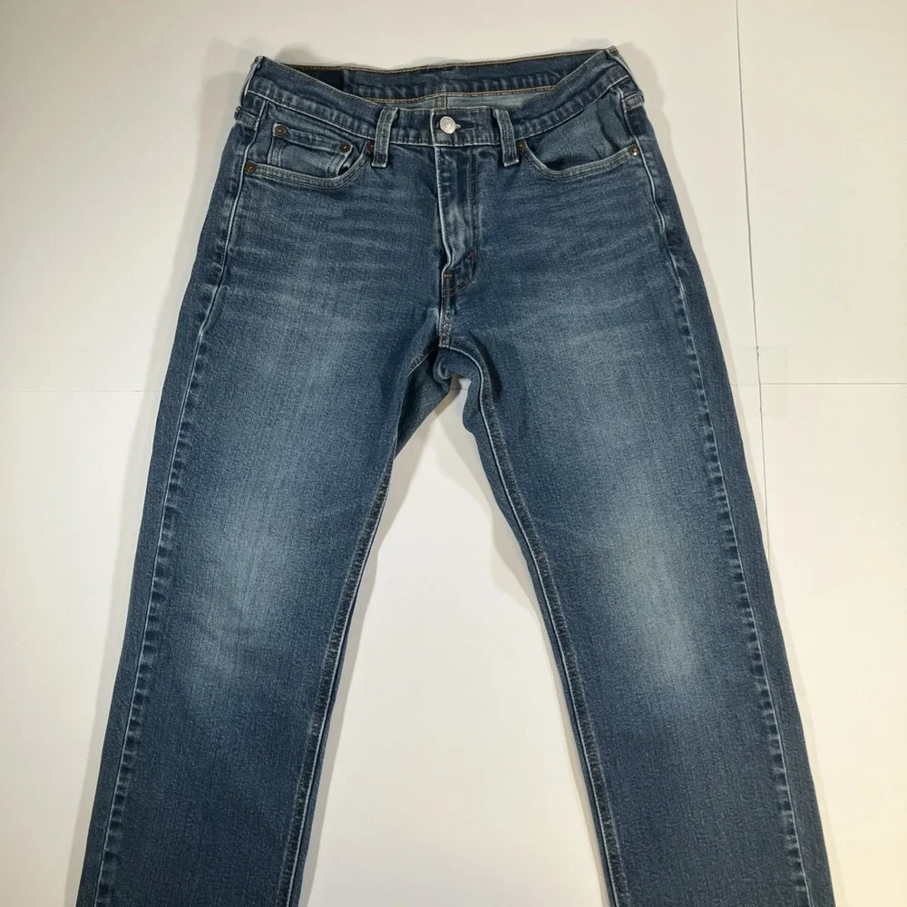 Levi's 541 Jeans Mens 30x28 Athletic Taper Stretch Blue Medium Wash Denim